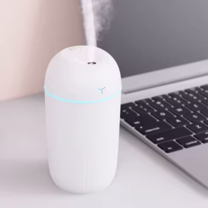 420ml Mini-Mist Humidifier, Portable Air Purifier, Mini Ultrasonic Sprayer Led Night Light Off